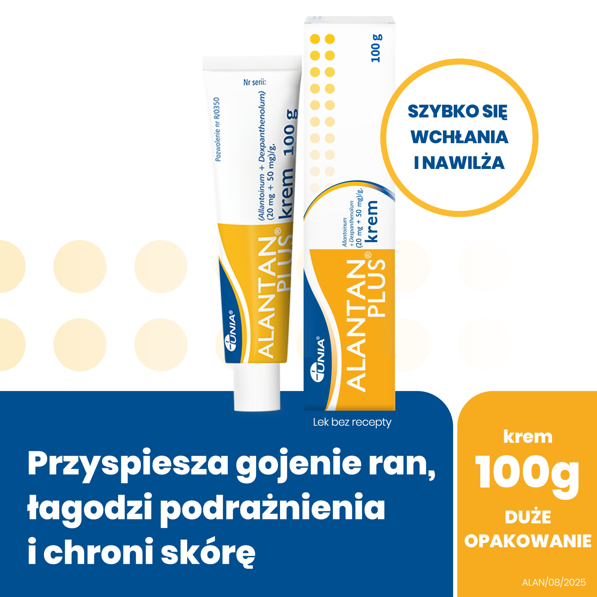 Alantan Plus (20 mg + 50 mg)/g, krem, 100 g