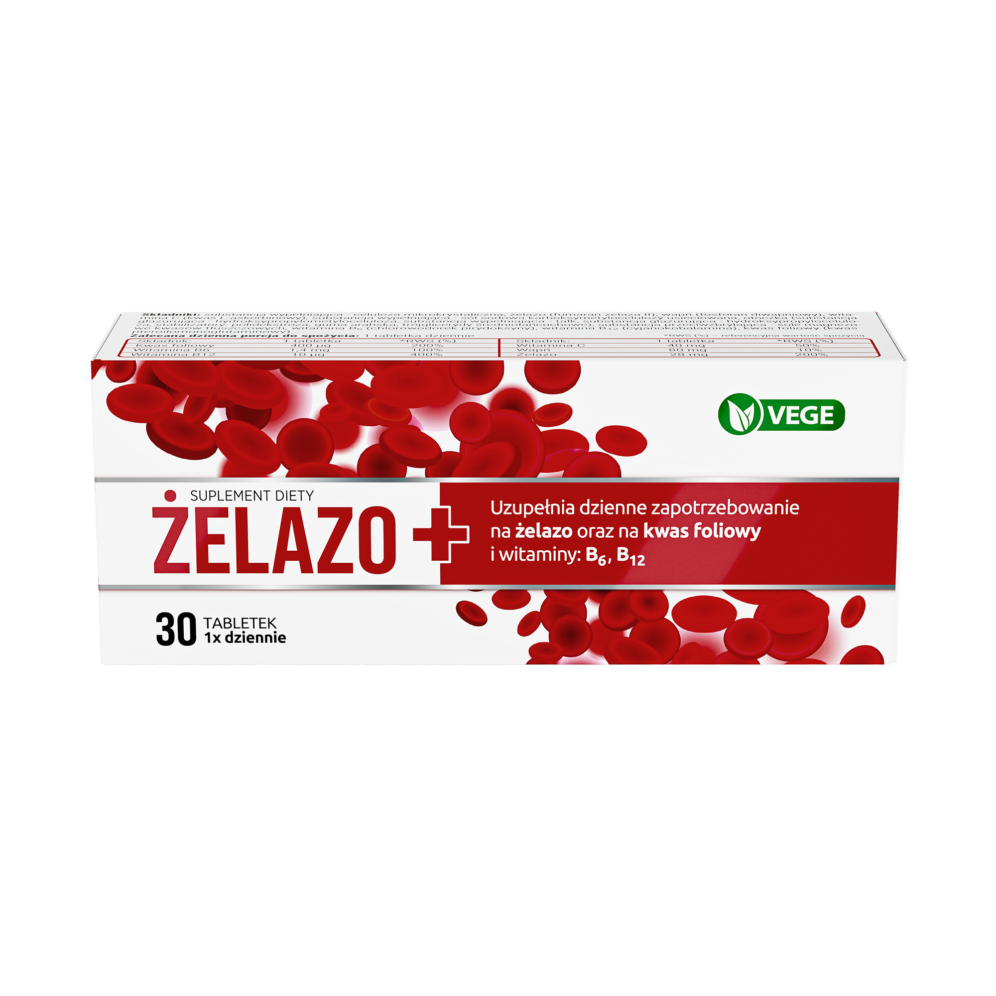 Żelazo+, tabletki, 30 sztuk