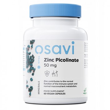 Pikolinian Cynku 50 mg, 60 vegan kaps., cena, wskazania, właściwości