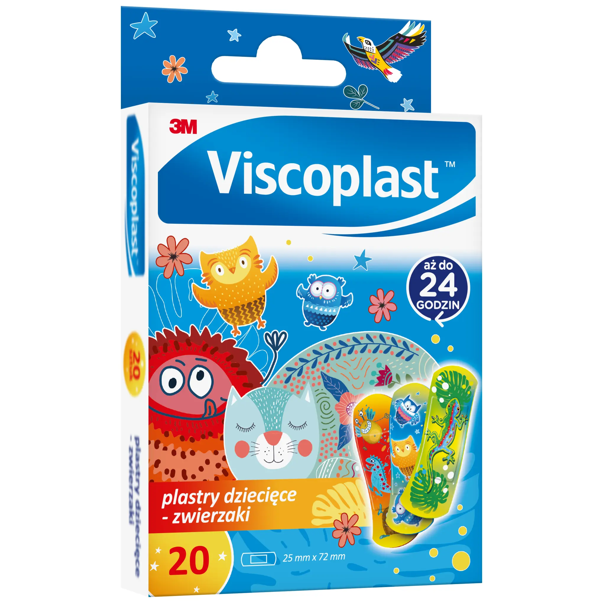 Viscoplast plastry dziecięce zwierzaki 20 sztuk