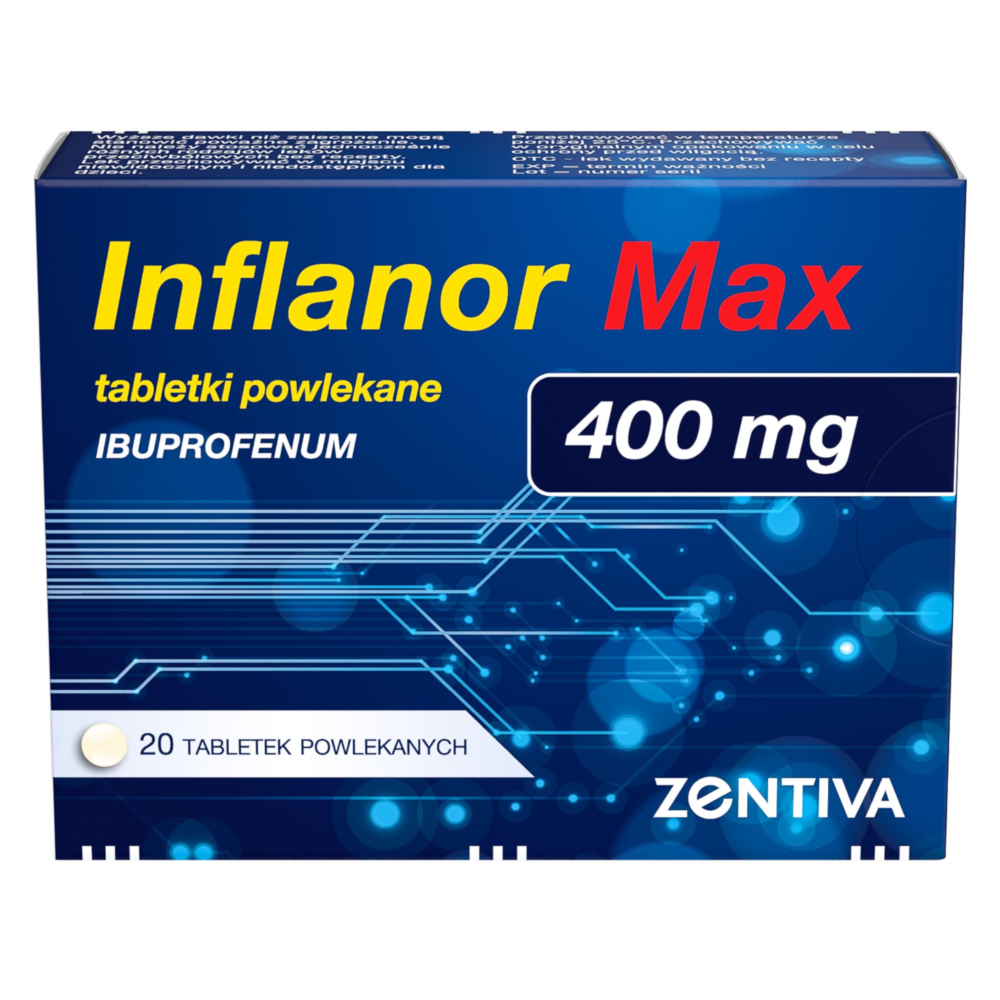 Inflanor Max 400 mg, 20 tabletek zdjęcie