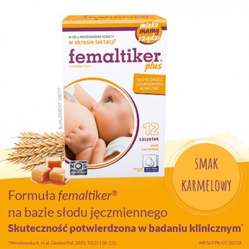 Femaltiker Plus o smaku karmelowym 12 saszetek