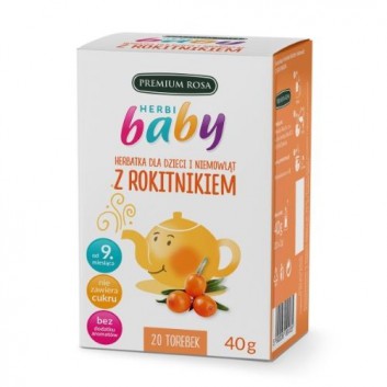 HERBI BABY Herbatka dla dzieci i niemowląt z rokitnikiem - 20 saszetek