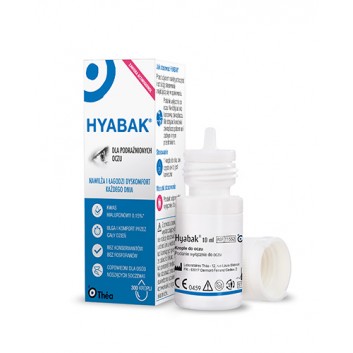 Hyabak 0,15% nawilżające krople do oczu bez konserwantów 10 ml