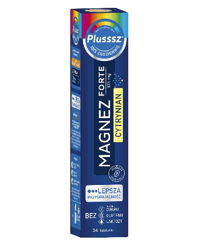 Plusssz Magnez Forte Cytrynian smak pomarańcza-marakuja 24 tabletek musujących zdjęcie