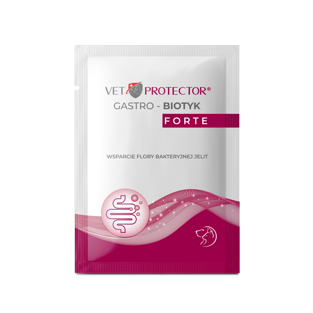 Vet Protector Gastro Biotyk Forte Multibiotyk dla psa i kota, 3 g