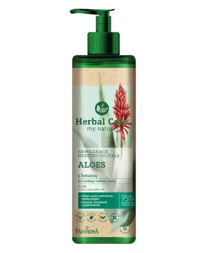 Farmona Herbal Care nawilżające mleczko do ciała aloes z betainą 400 ml zdjęcie