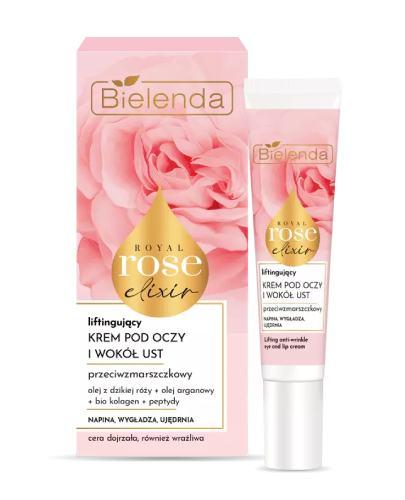 BIELENDA ROYAL ROSE ELIXIR Przeciwzmarszczkowy krem liftingujący pod oczy i wokół ust, 15 ml zdjęcie