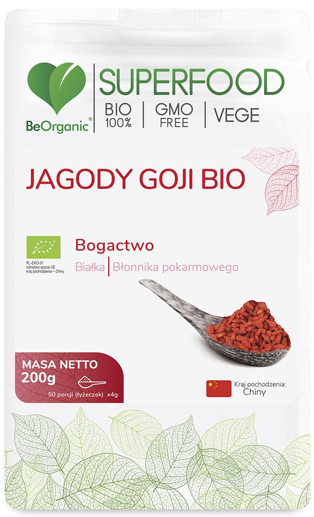 BeOrganic, Jagody Goji Bio, 200 g zdjęcie