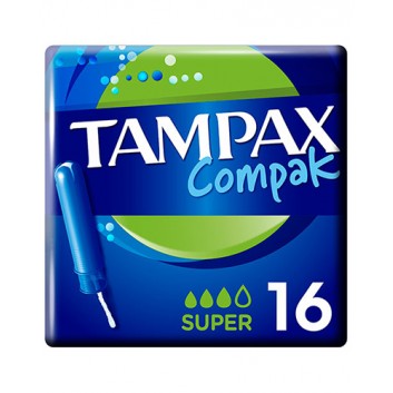 TAMPAX COMPAK Tampony z aplikatorem Super - 16 szt.