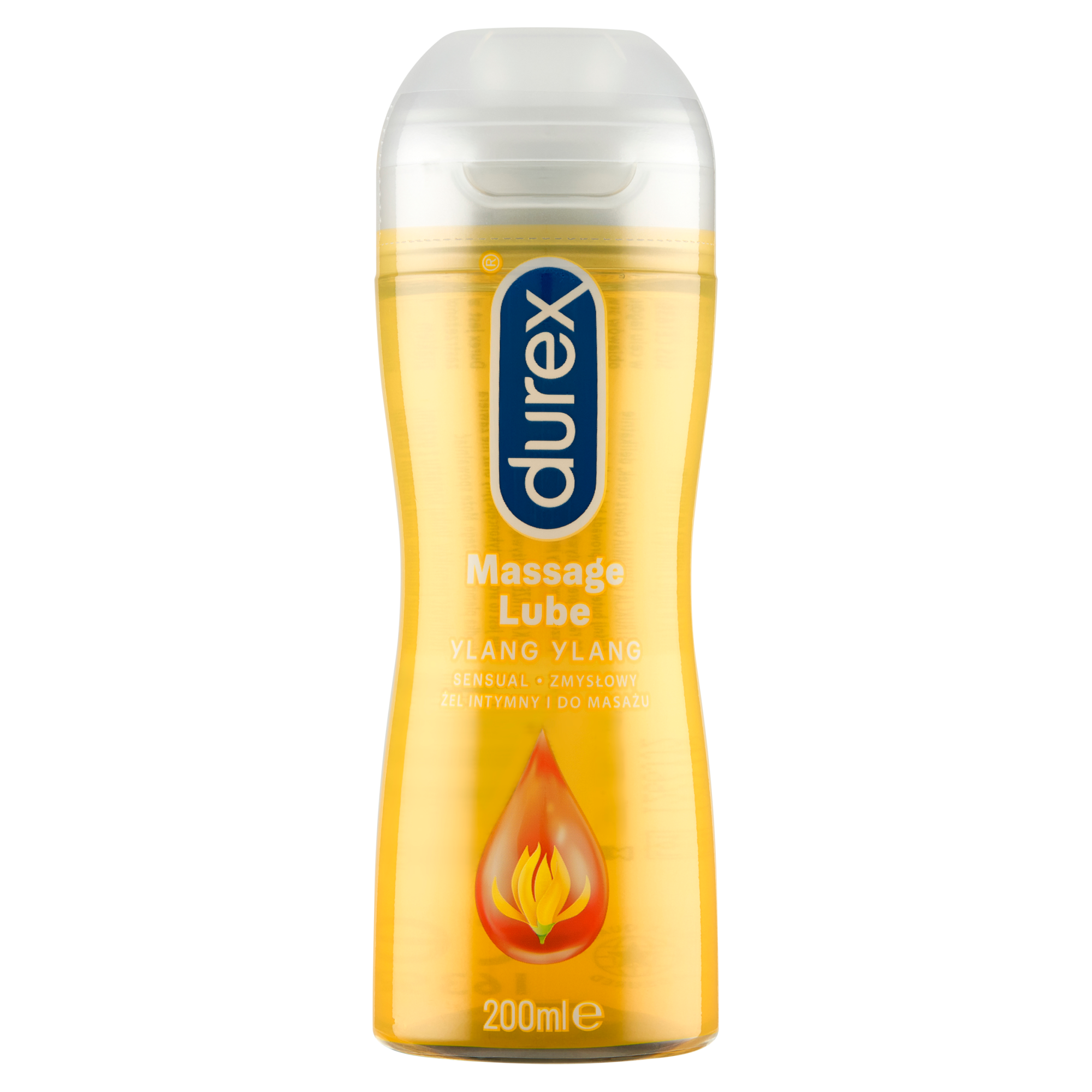 DUREX PLAY MASSAGE 2w1 Zmysłowy nawilżający żel intymny i do masażu z uwodzicielskim kwiatem ylang ylang - 200 ml zdjęcie