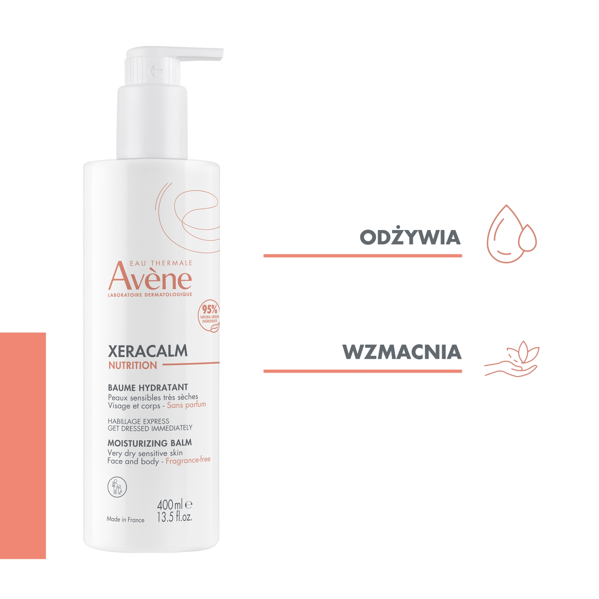 Avene Xeracalm Nutrition balsam nawilżający 400 ml