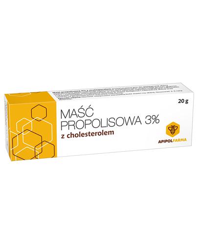 Farmina Maść propolisowa 3% z cholesterolem, 20 g, cena, opinie, wskazania zdjęcie
