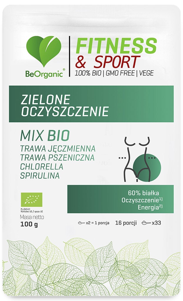 BeOrganic, Zielone oczyszczenie Mix Bio, 100 g zdjęcie