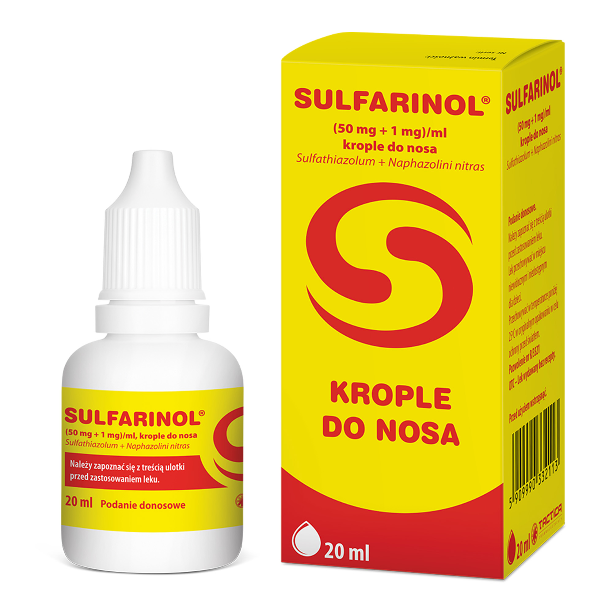 Sulfarinol, krople do nosa, 20 ml zdjęcie