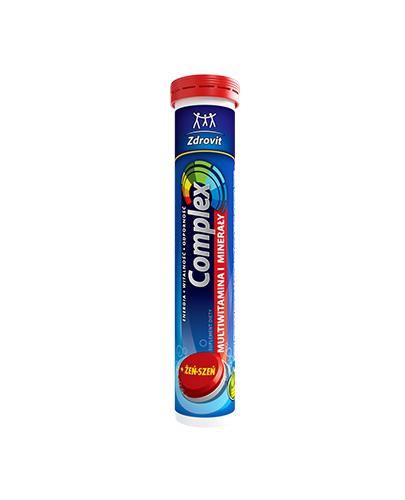 Zdrovit Complex Multiwitamina i Minerały + Żeń-szeń - 24 tabl. mus. - cena, opinie, właściwości  zdjęcie