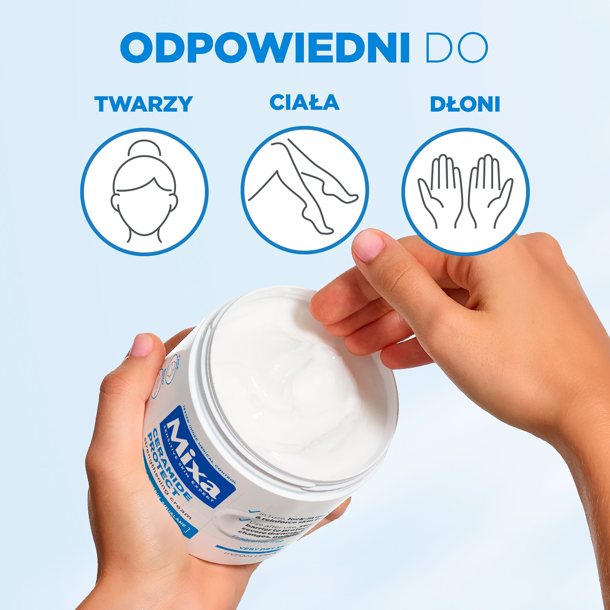 Mixa Ceramide Protect Nawilżający krem ochronny, 400 ml