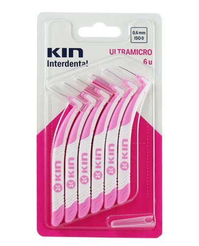 KIN ULTRAMICRO 0,6 mm Szczoteczka do przestrzeni międzyzębowych - 6 szt. zdjęcie