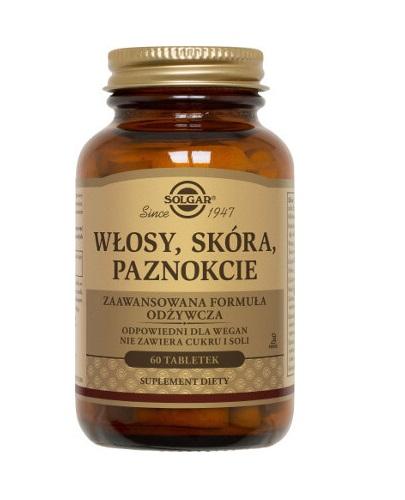 Solgar Formuła Włosy, Skóra, Paznokcie, tabletki, 60 sztuk zdjęcie