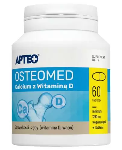 Apteo Osteomed Calcium z Witaminą D 60 tabletek zdjęcie