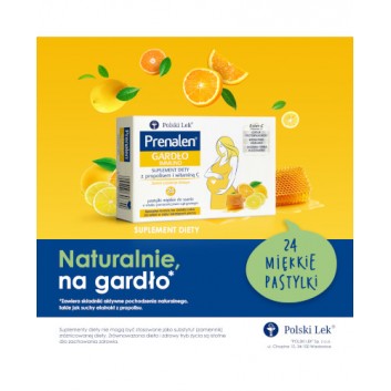 Prenalen Gardło Immuno 24 pastylki do ssania