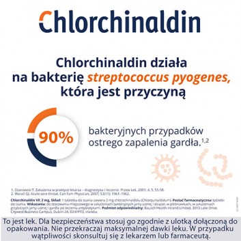 Chlorchinaldin VP 2mg 20 tabletek do ssania