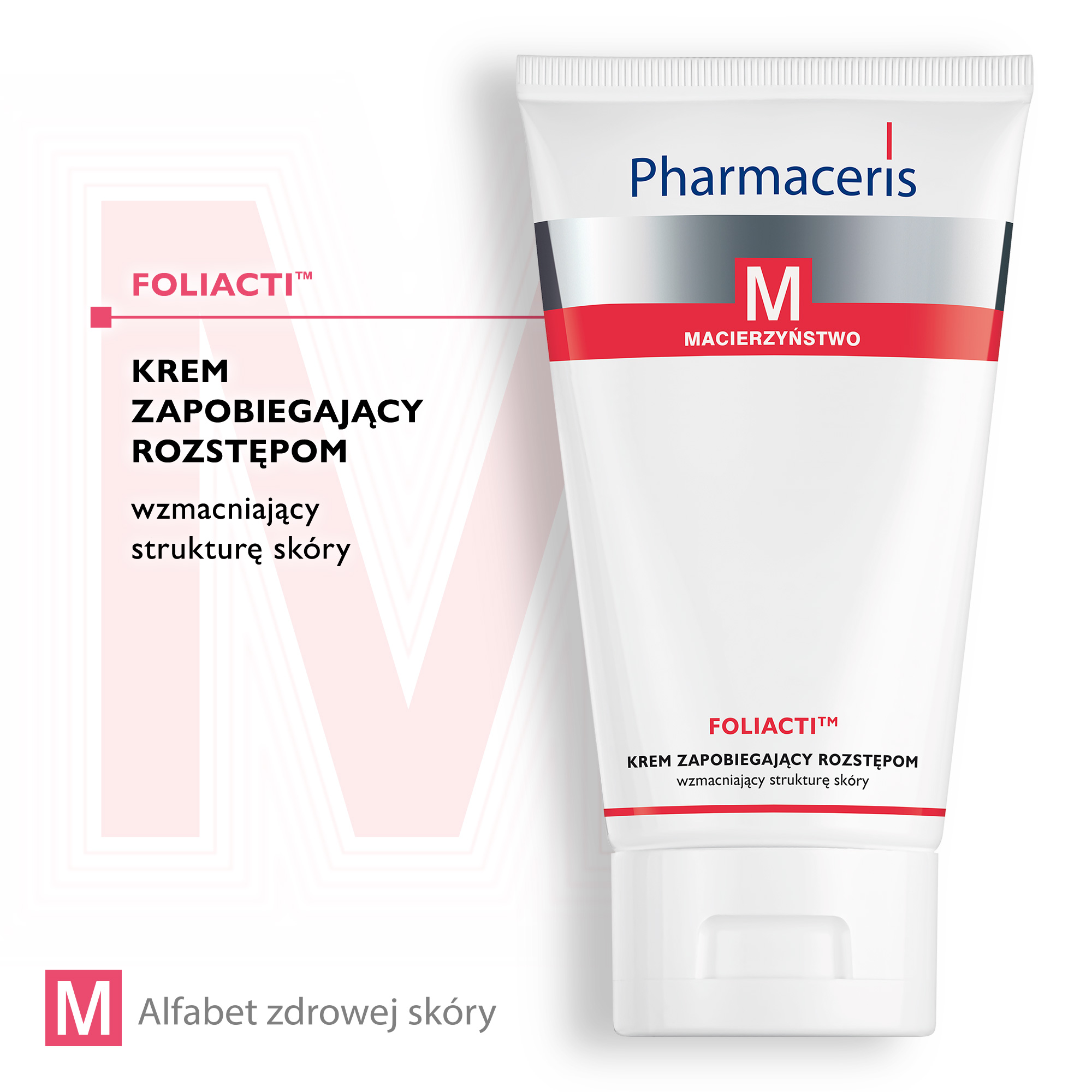 Pharmaceris M Foliacti Krem zapobiegający rozstępom wzmacniający strukturę skóry, 150 ml
