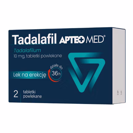 Tadalafil Apteo Med, 10 mg, tabletki, 4 sztuki zdjęcie