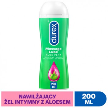 Durex Aloe Vera żel intymny i do masażu 2w1 200 ml
