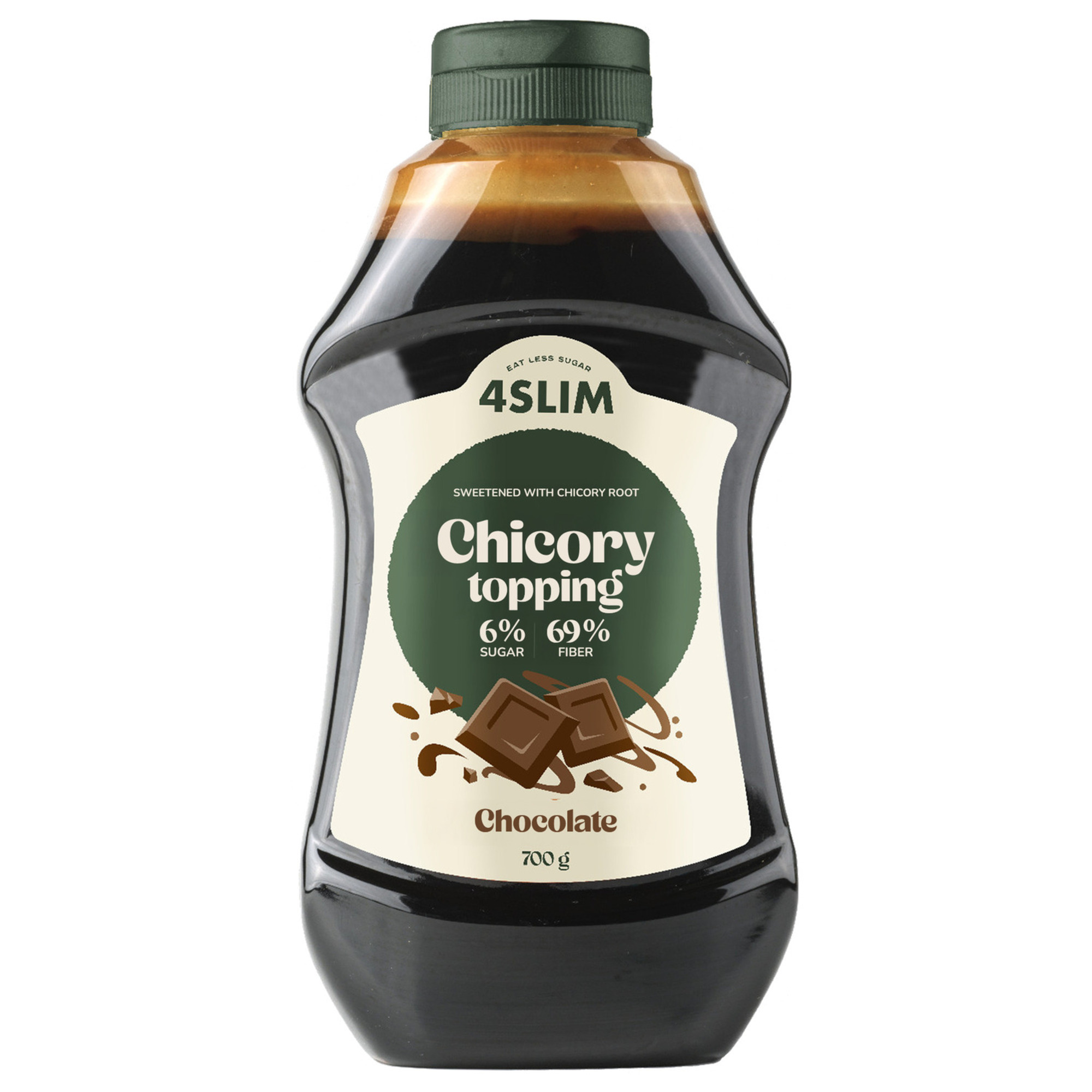 4Slim, Syrop z cykorii topping smak czekoladowy, 700 g