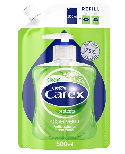 CAREX Antybakteryjne mydło w płynie Aloe Vera, zapas, 500 ml zdjęcie