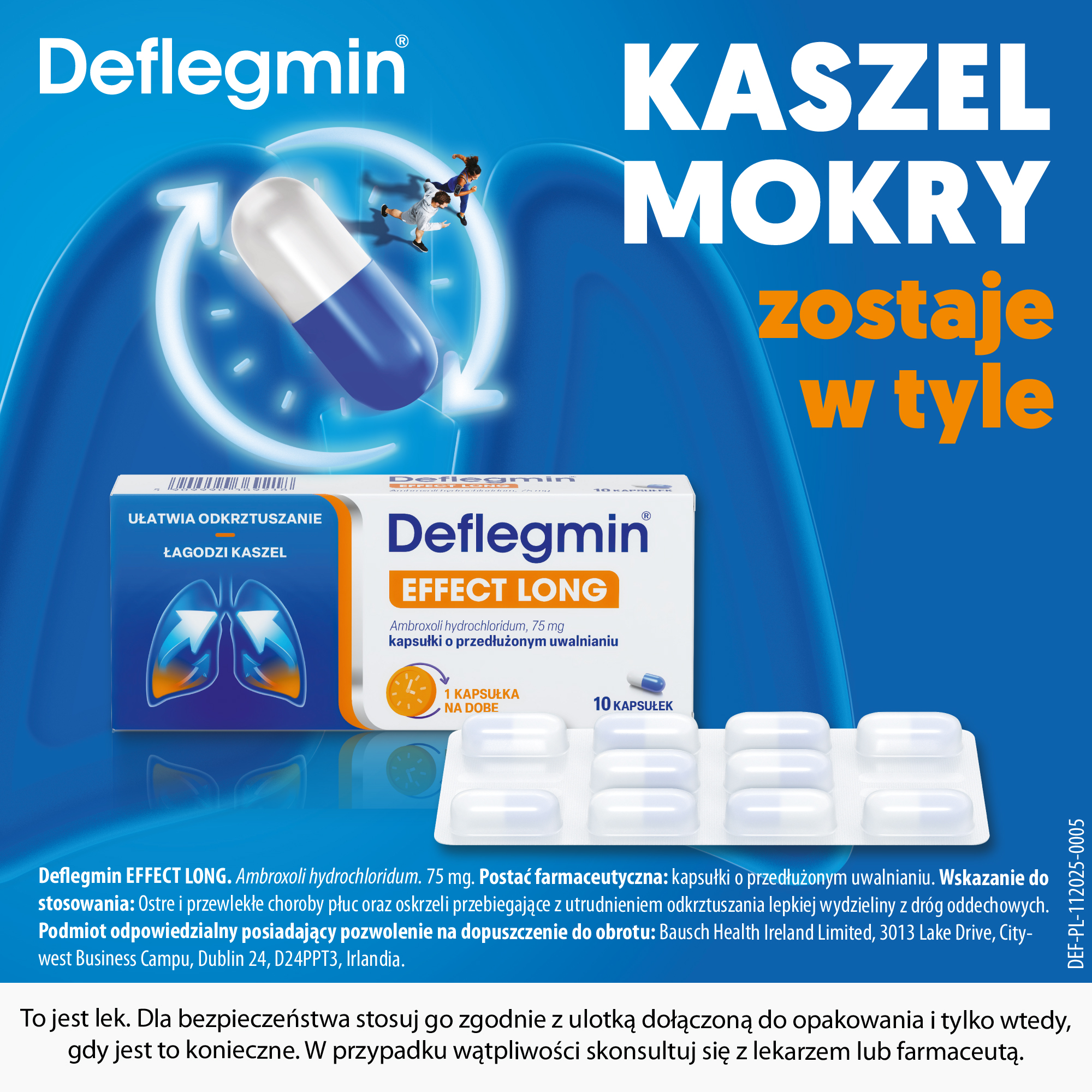 Deflegmin 75 mg 10 kapsułek