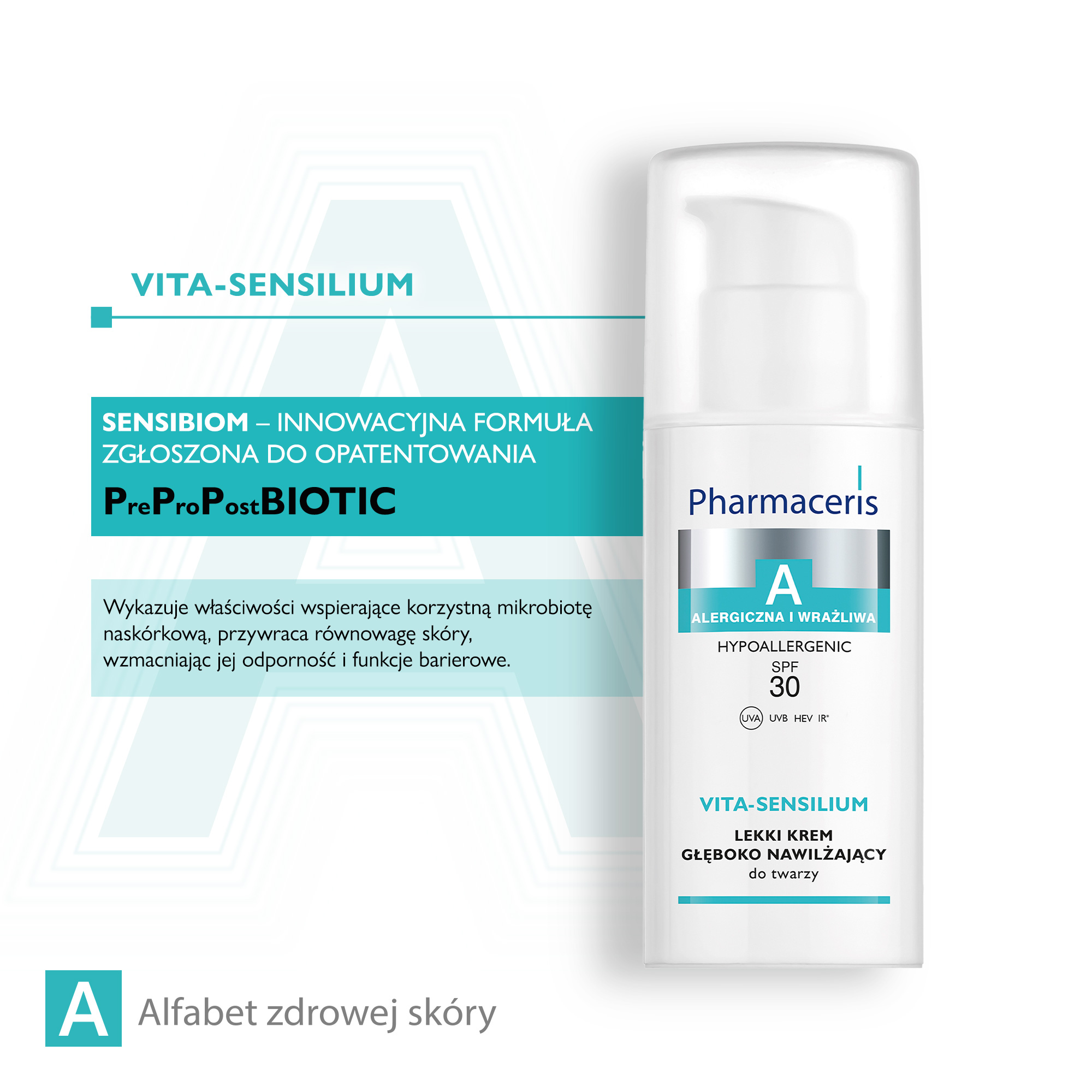 PHARMACERIS A VITA-SENSILIUM, krem do twarzy głęboko nawilżający, 50 ml