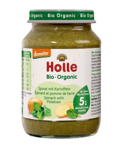 HOLLE Szpinak z ziemniakami - 190 g zdjęcie