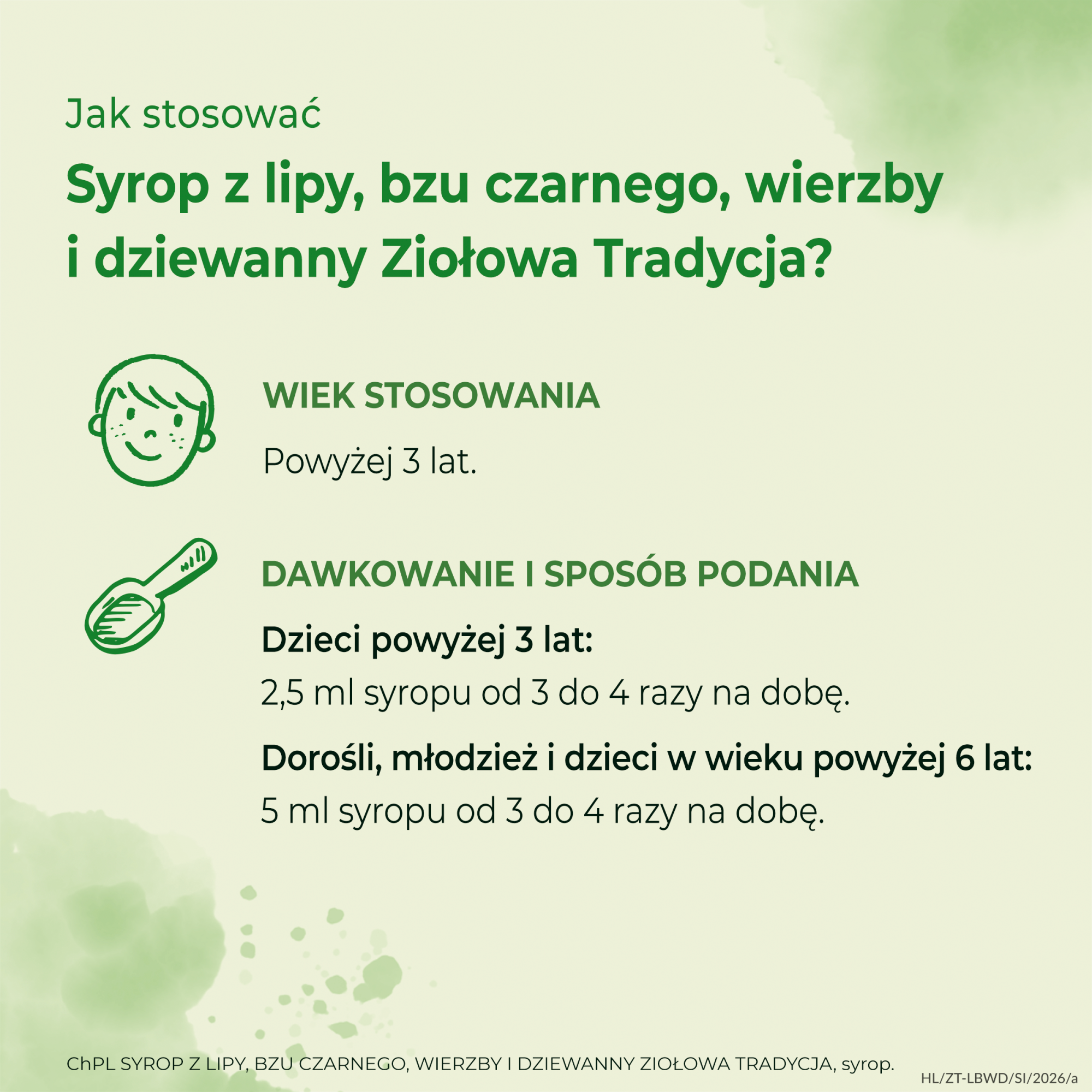 ZIOŁOWA TRADYCJA Syrop z lipy, bzu czarnego, wierzby i dziewanny, 125 g