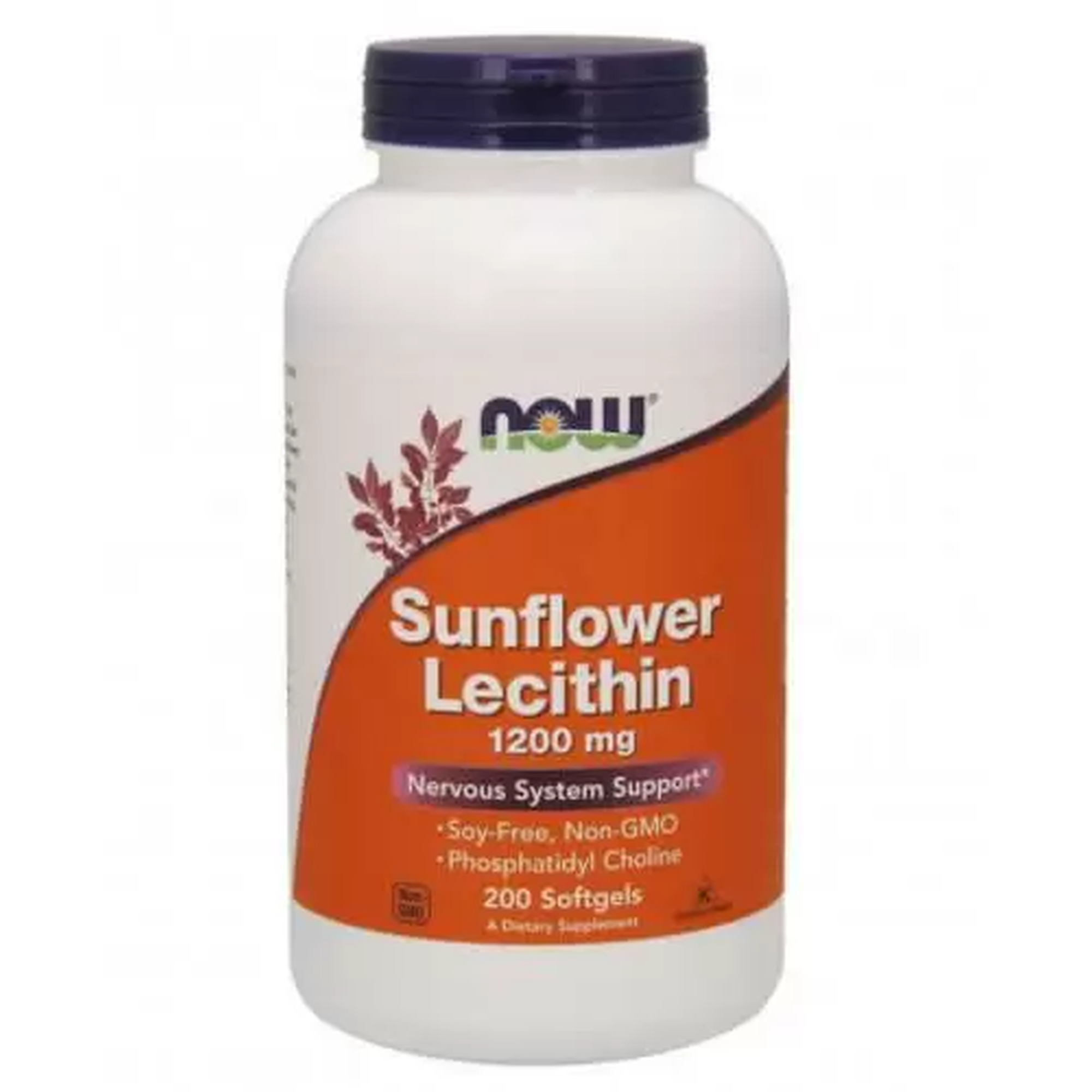 NOW Foods Sunflower Lecytyna 1200 mg soy-free non-GMO 200 kapsułek miękkich