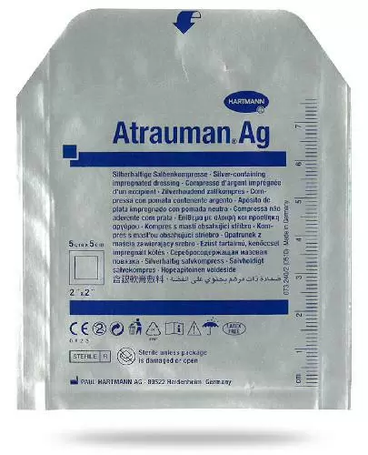 OPATRUNEK ATRAUMAN AG 5 cm x 5 cm, 1 sztuka zdjęcie