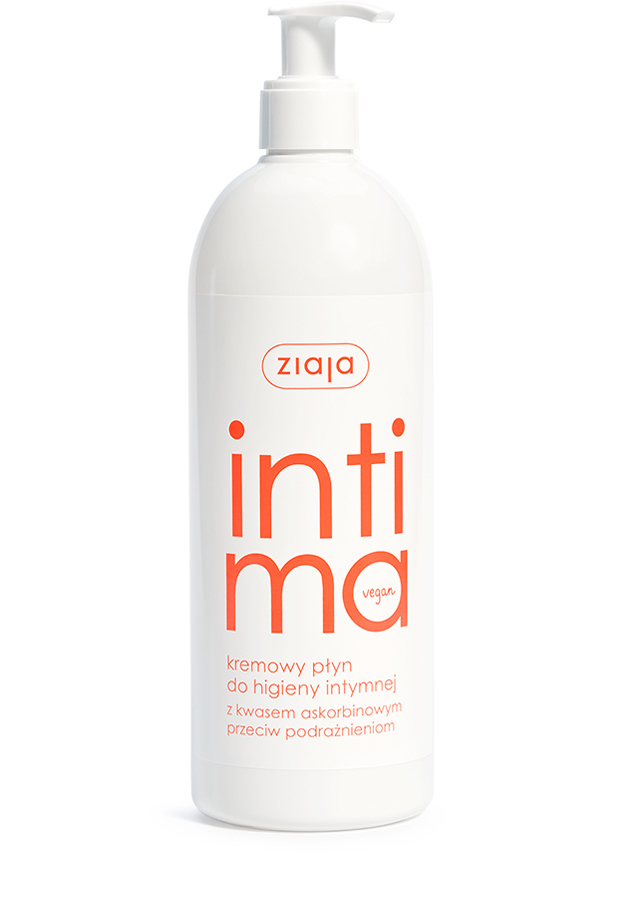 Ziaja Intima kremowy płyn do higieny intymnej z kwasem askorbinowym 500 ml zdjęcie