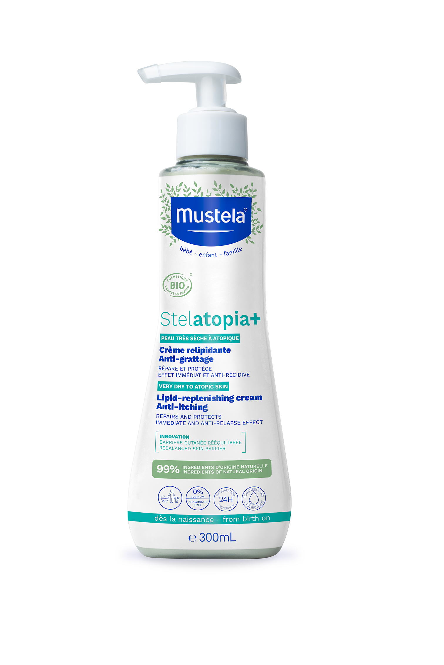 Mustela Stelatopia+ krem uzupełniający lipidy 300 ml zdjęcie