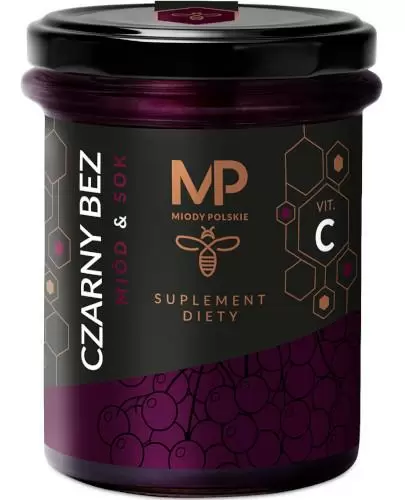 Miody Polskie Miód & Sok Czarny Bez Vit C 250 g zdjęcie