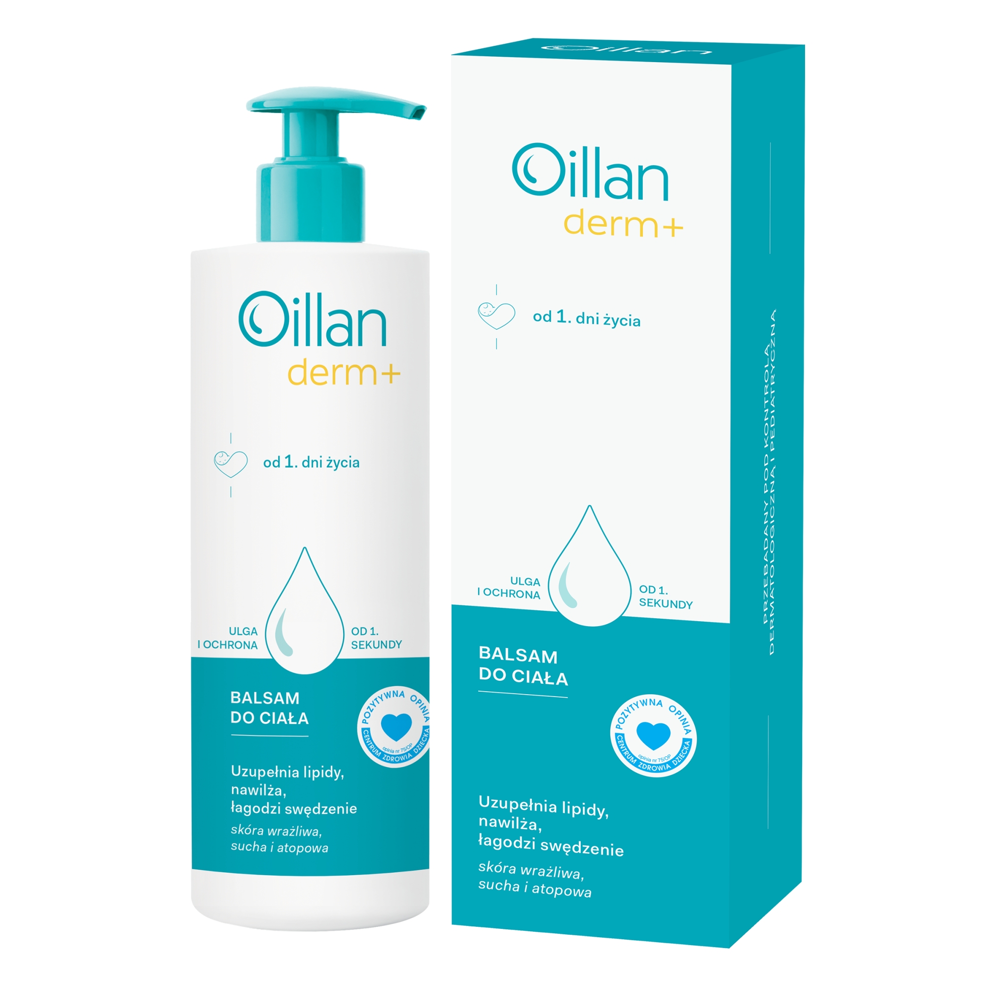 Oillan derm+, balsam do ciała, 400 ml