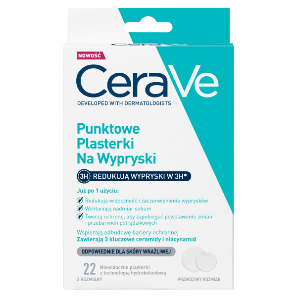Cerave, punktowe plasterki na wypryski, 22 szt zdjęcie