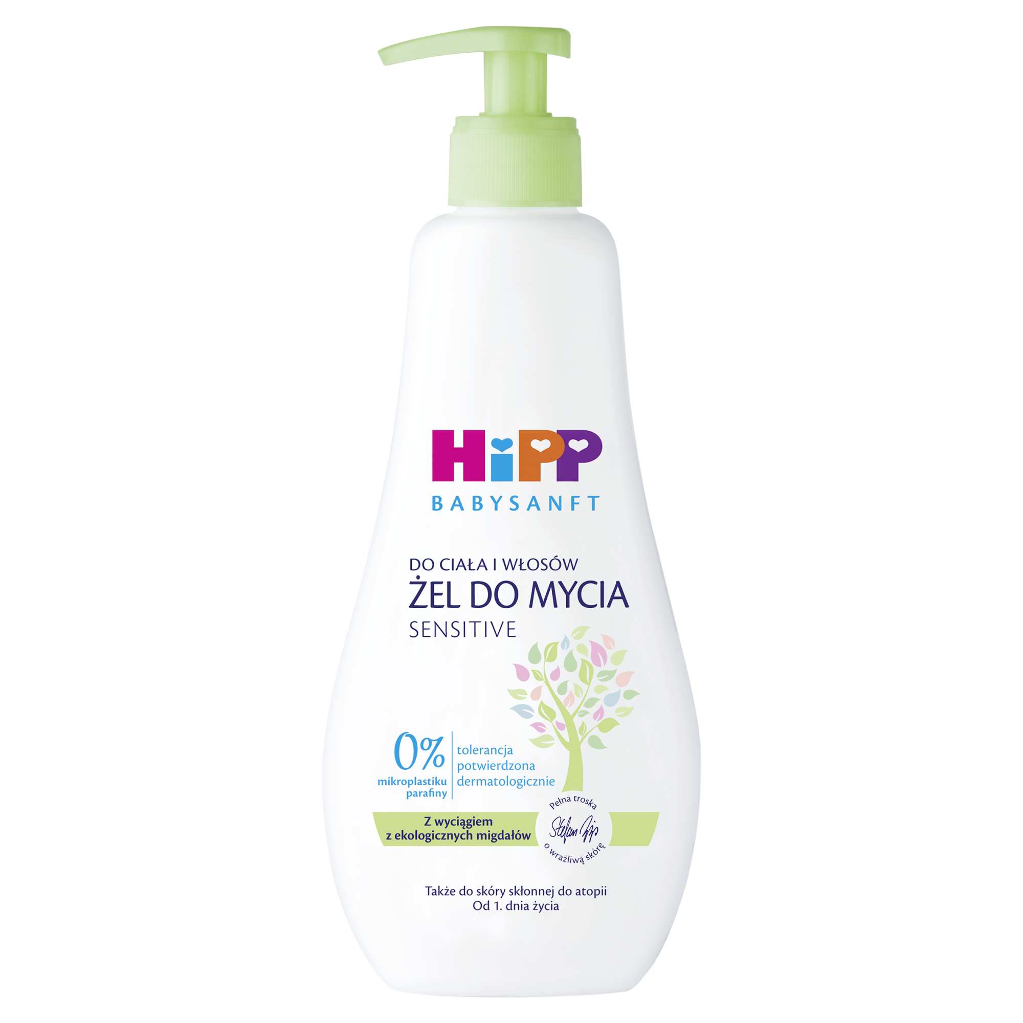 Hipp Babysanft Sensitive żel do mycia do ciała i włosów 400 ml zdjęcie