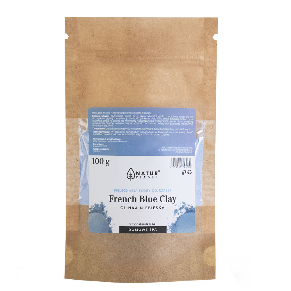 Natur Planet French Blue Clay glinka niebieska 100 g zdjęcie