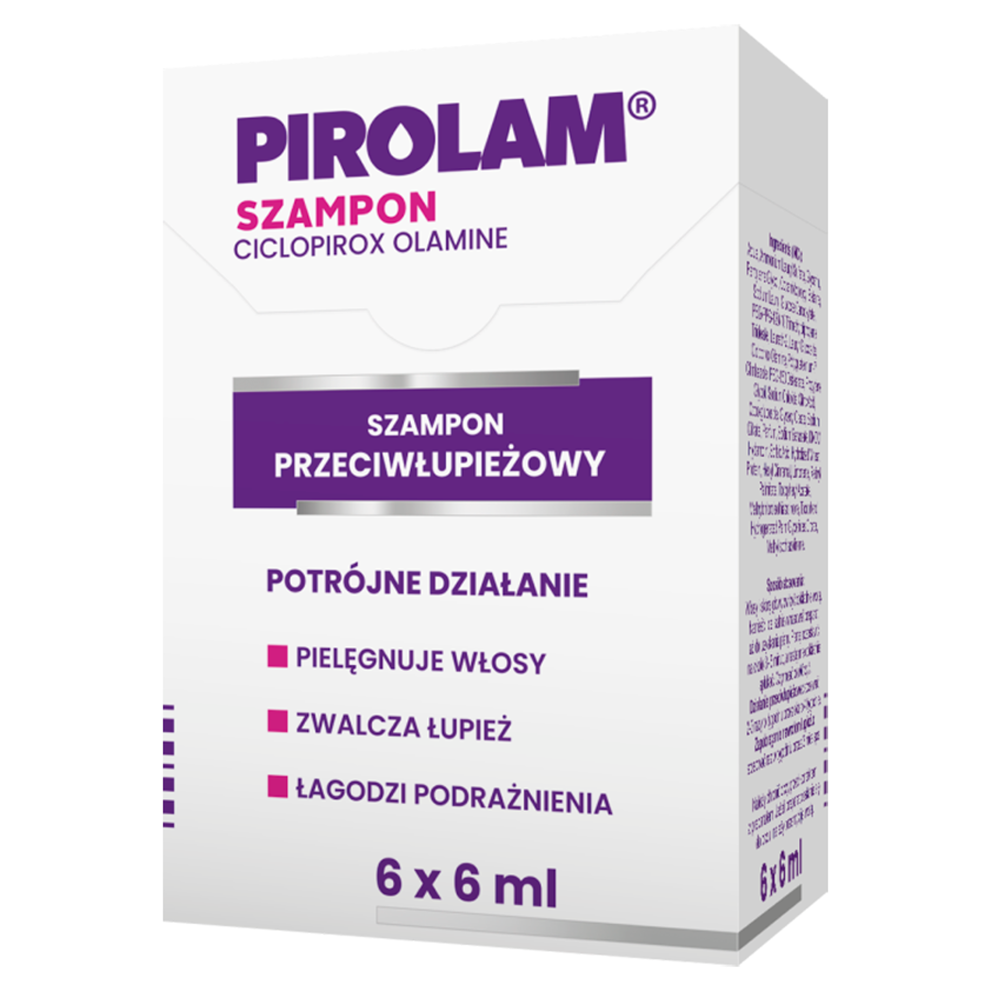 Pirolam szampon przeciwłupieżowy 6 saszetek po 6 ml zdjęcie