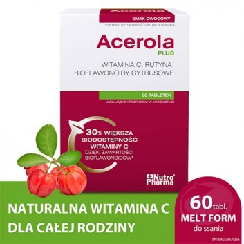 Acerola Plus  60 tabletek NutroPharma 