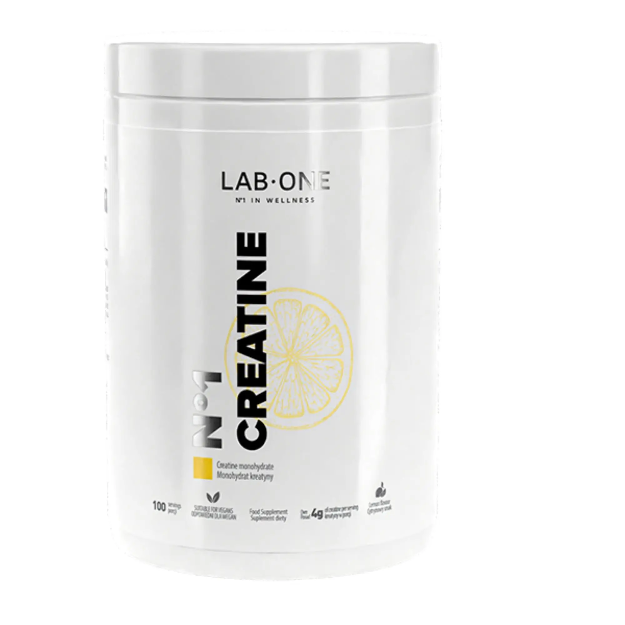Lab One, N°1 Creatine, smak cytrynowy, proszek, 500 g zdjęcie