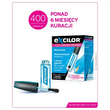 EXCILOR Leczenie grzybicy paznokci - 3,3 ml - cena, opinie, wskazania