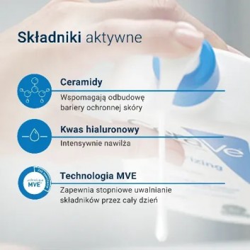 CERAVE, nawilżająca emulsja do twarzy i ciała do skóry suchej i bardzo suchej, 236 ml