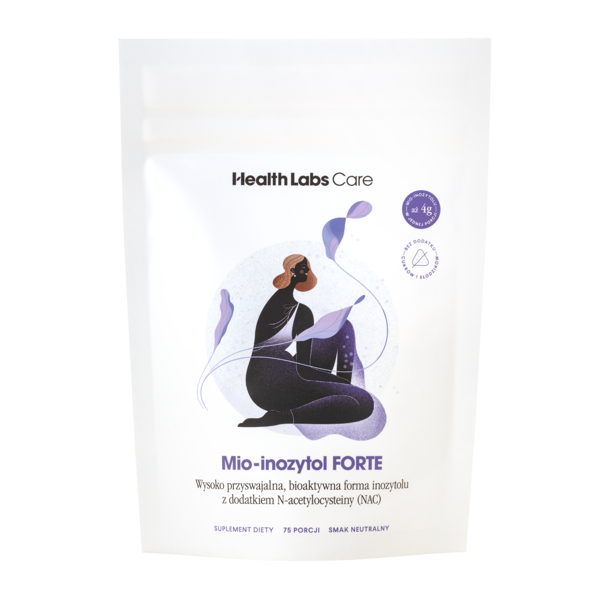 Health Labs Care Mio-inozytol Forte, proszek, smak neutralny, 75 porcji zdjęcie